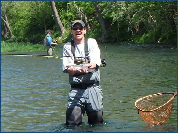 Nymph caught trout on Brookville tailwater