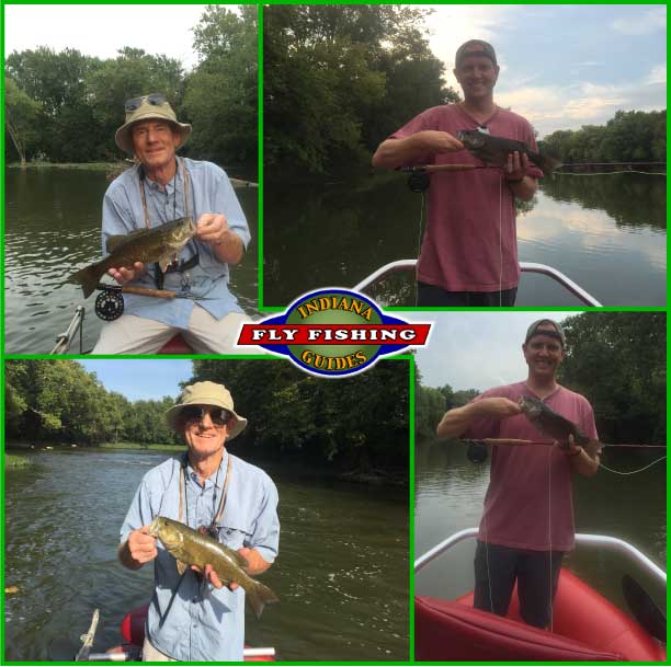 flyfishing Indiana's white river in August 2018