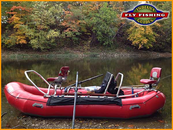 Indiana flyfishing guide raft