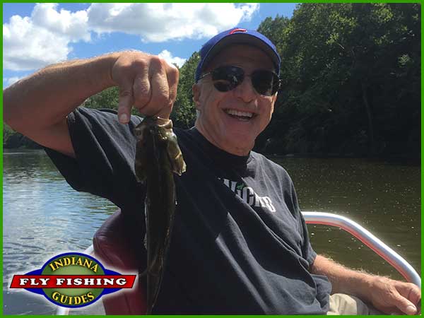 Mickey Maurer flyfishing on the Tippecanoe River in Indiana