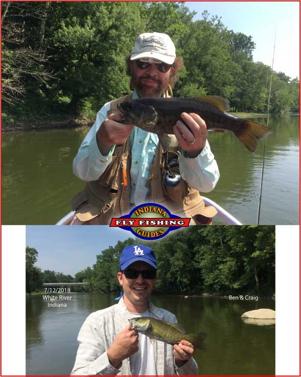 White River fly fishing in Indiana