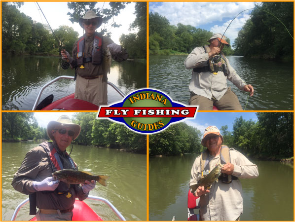 white river smallmouth on fly rod