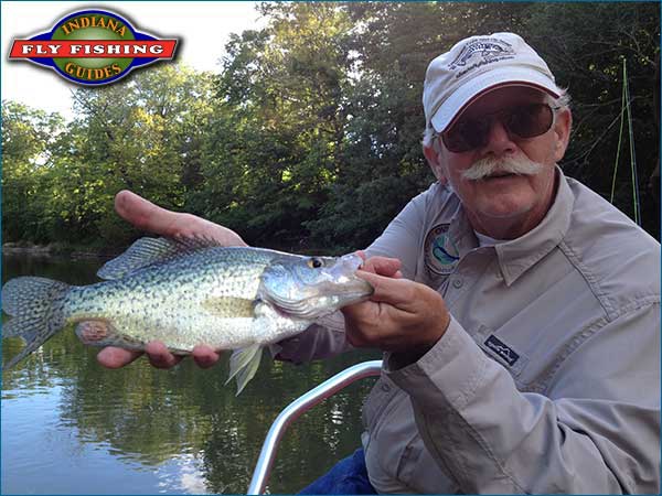 Bill Wheeler flyfishing Indiana's White River