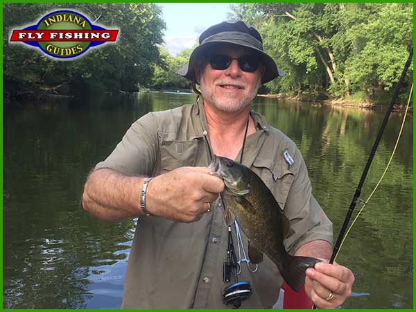 Clyde Angel with an Indiana Smallmouth