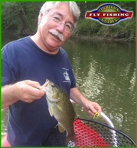 Indiana Attorney General Greg Zoeller fishing Indiana's white river