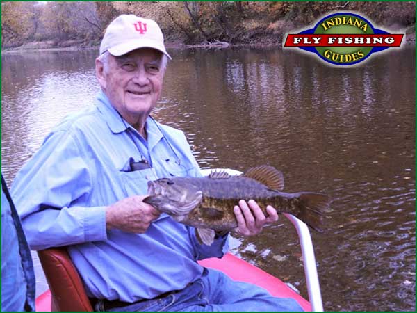 Karl Glander with an Indiana Smallmouth Bass