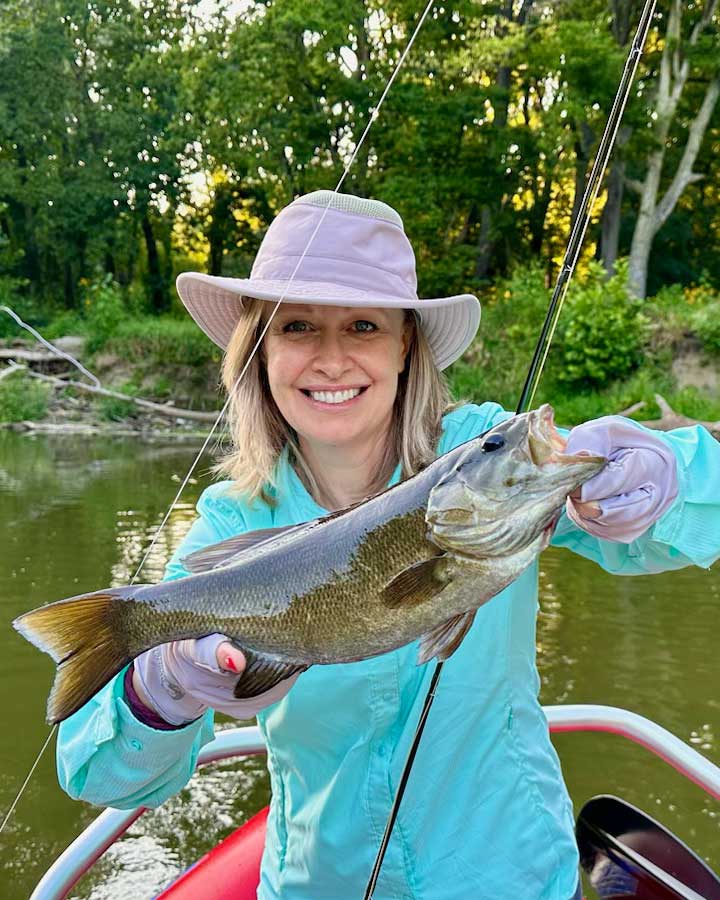 Indiana's West Fork of the White River in Fall - photo by Lisa Metheny